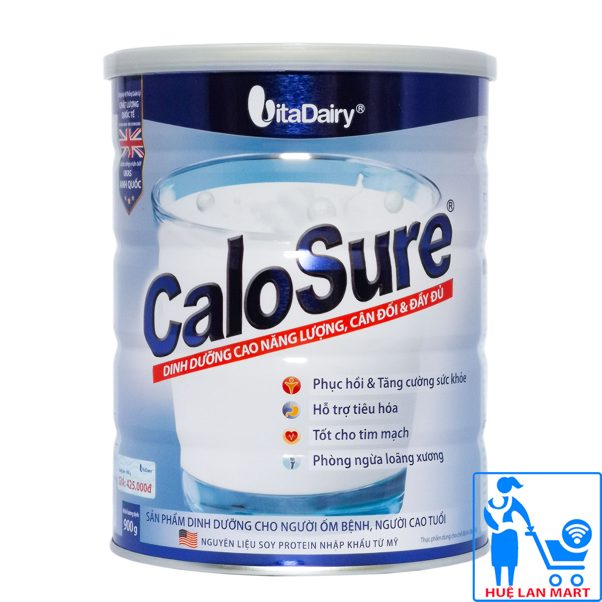 Sữa bột vitadairy calosure hương vani hộp 900g