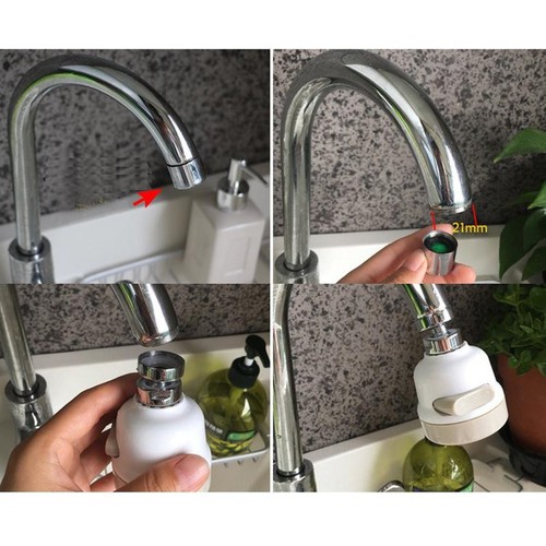 Vòi tăng áp bồn rửa chén xoay 360 độ BYQ-LTV3 ,chống bám bẩn có thể vệ sinh đầu xả nước dễ dàng , Đầu vòi rửa bát