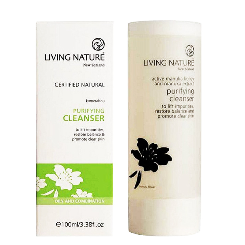 Sữa rửa mặt Purifying Cleanser Living Nature 100ml – Da dầu/da mụn