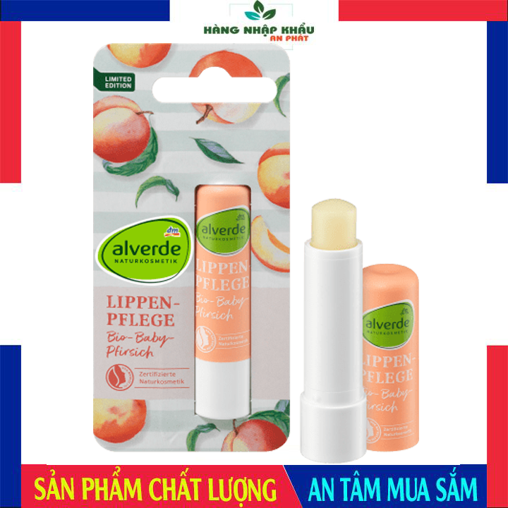 Son Dưỡng Môi hữu cơ đào Dưỡng Ẩm Chống Nứt Nẻ