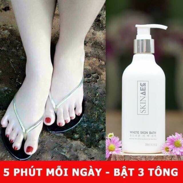 Sữa tắm ủ trắng than skin ace hoạt tính 250ml siêu trắng bật tone nhanh