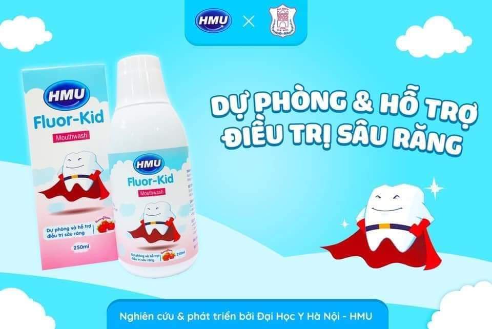 Combo 3 chai Nước súc miệng cho bé ,Giới thiệu Nước súc miệng HMU Chlorhexidine 0.12%, vệ sinh răng miệng, làm sạch miệng cho bé -Nha khoa smile