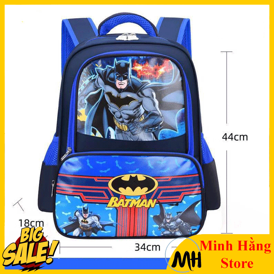 [SIZE TO 44CM - Lớp 3 đến lớp 9] Cặp học sinh, balo siêu nhân cho bé trai, balo học sinh tiểu học, trung học, cặp sách chống thấm nước cho học sinh cấp 1, cấp 2