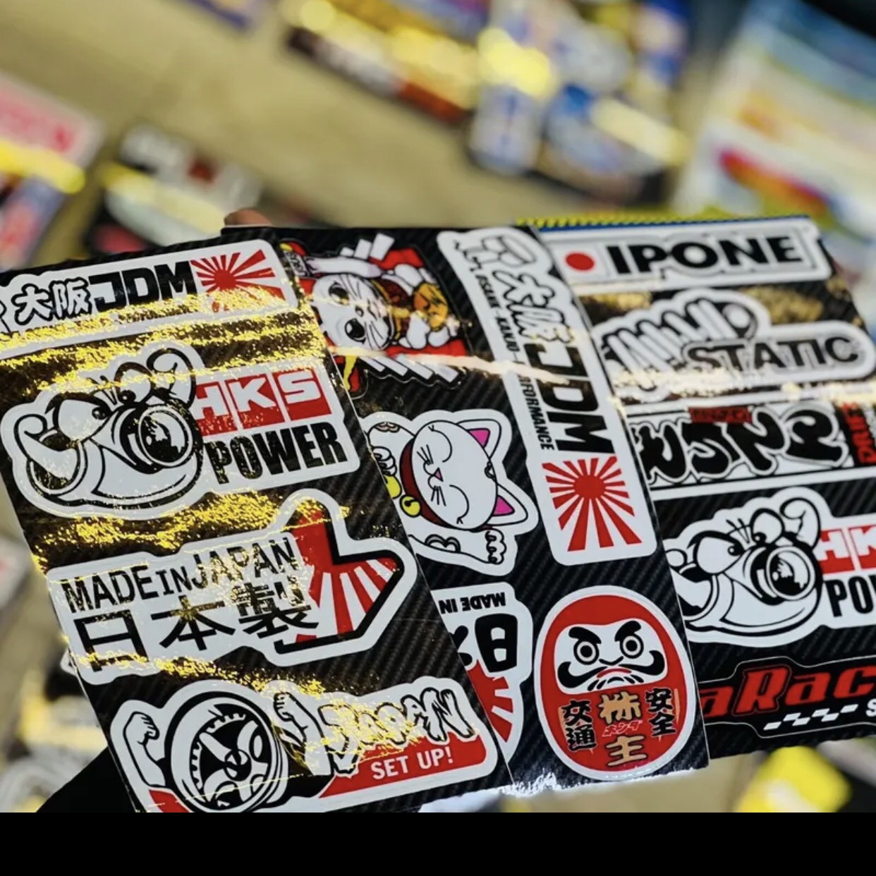 Set tem logo sticker jdm/nhật bản | phản quang - chống trầy - chống thấm
