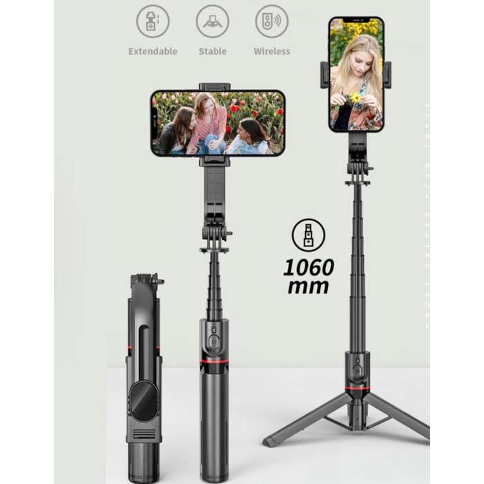 Gậy Chụp Ảnh Sefie CYKE L12 Kéo Dài 1m1 Siêu Nhỏ Gọn