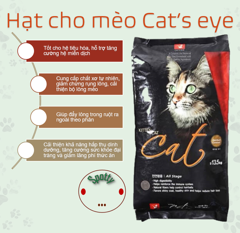 thức ăn cho mèo CATEYE túi 13.5KG | Hạt cho mèo