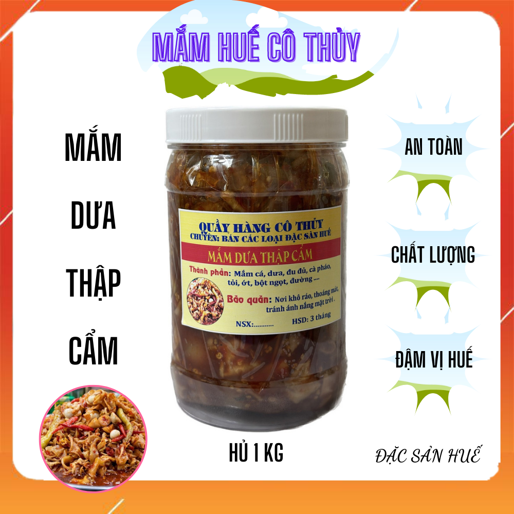 Mắm tôm chua riềng hũ 1kg - Mắm Huế Cô Thủy