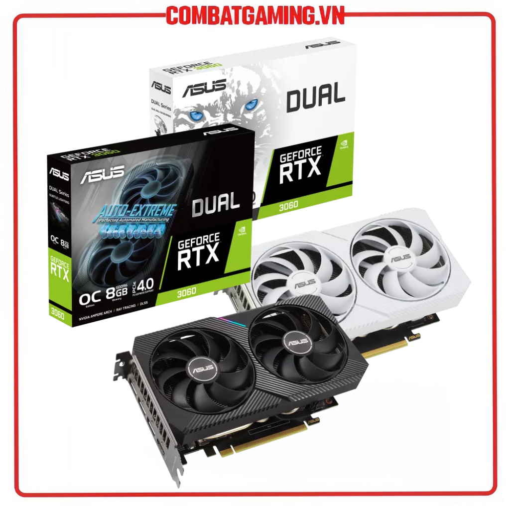 Vga card màn hình asus dual geforce rtx 3060 oc v2 12gb gddr6 hàng chính hãng