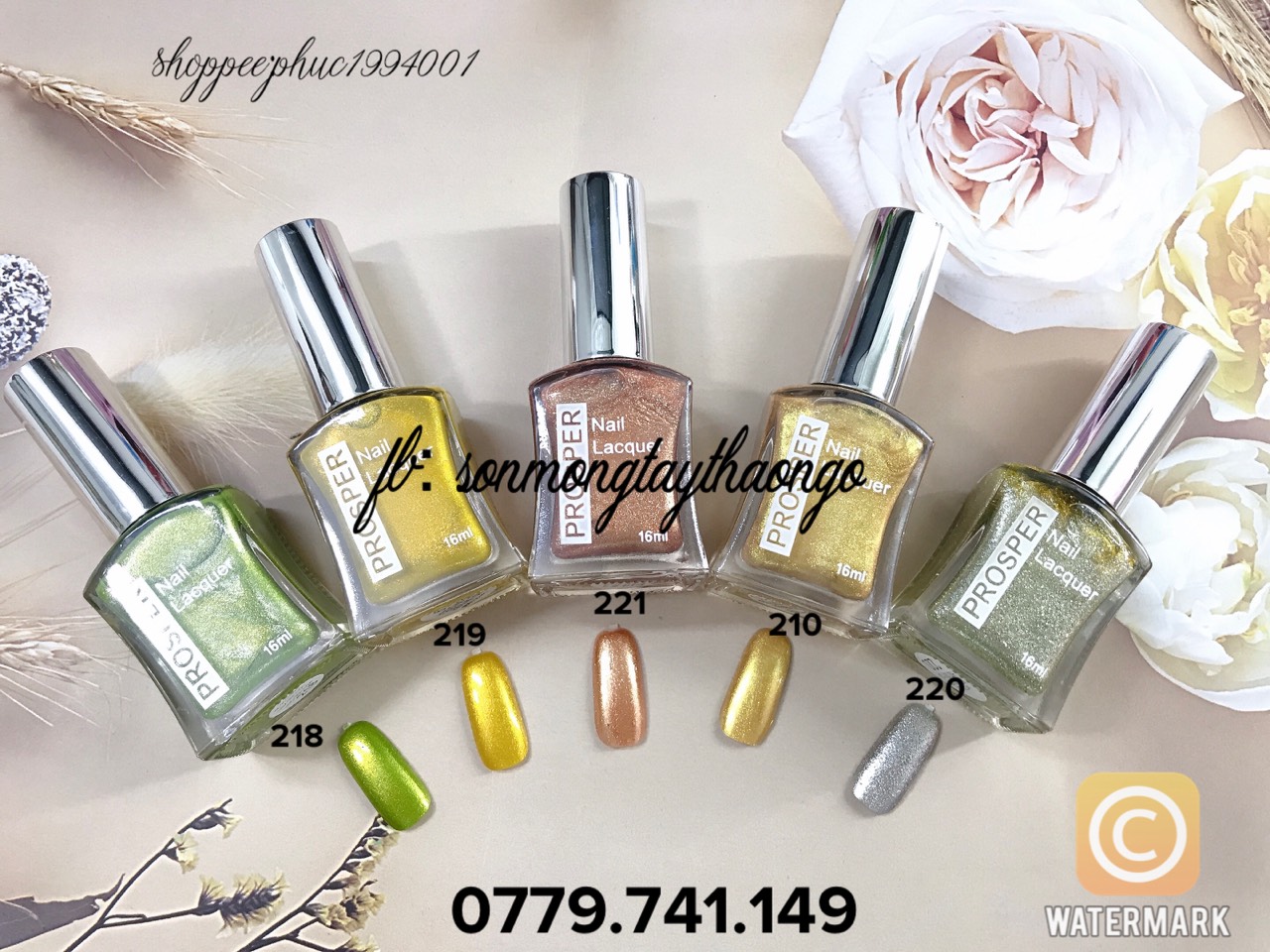 Sơn móng tay Prosper Siver 16ml