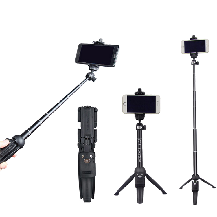 Chân đế kiêm gậy chụp hình đa năng cao cấp dành cho điện thoại, ipad, máy ảnh, máy quay mini Yunteng YT-9928 (tặng 01 remote Yunteng và 01 túi đựng)