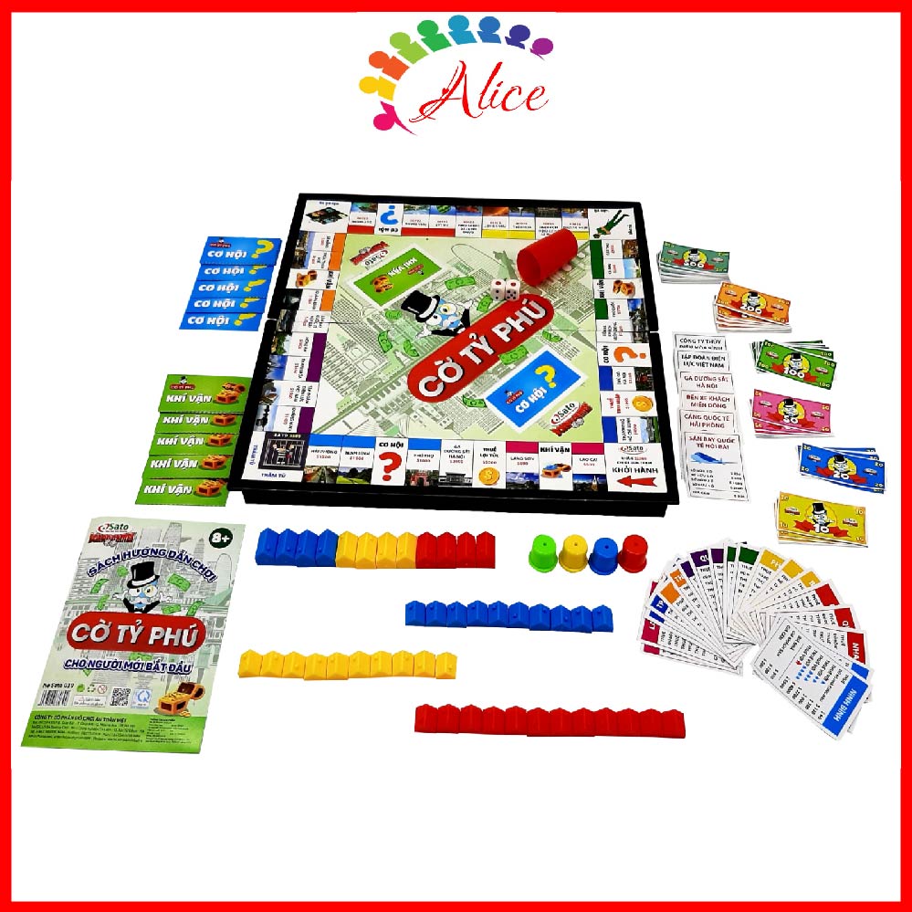 Đồ Chơi Trí Tuệ Sato Cờ Tỷ Phú Board Games Khám Phá Tư Duy