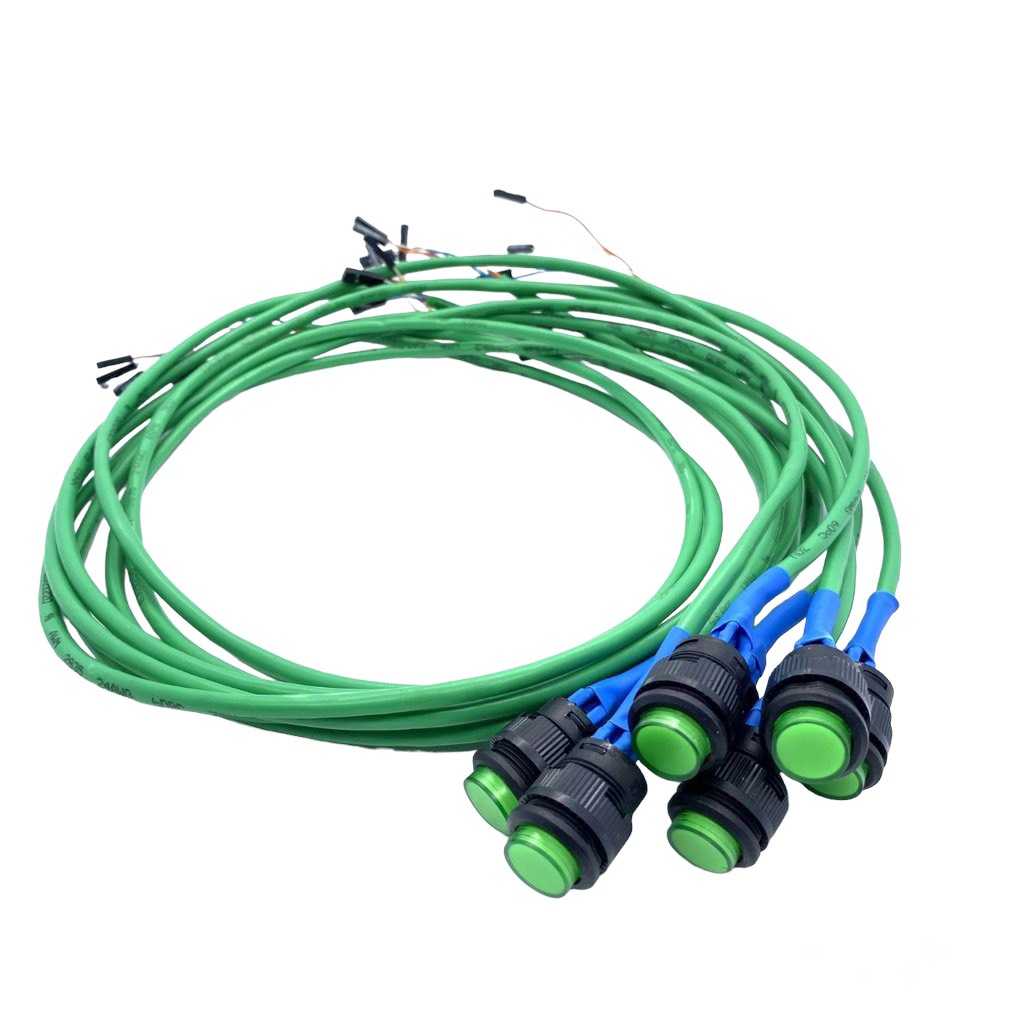 Nút nguồn máy tính dài 80cm - power pc game led