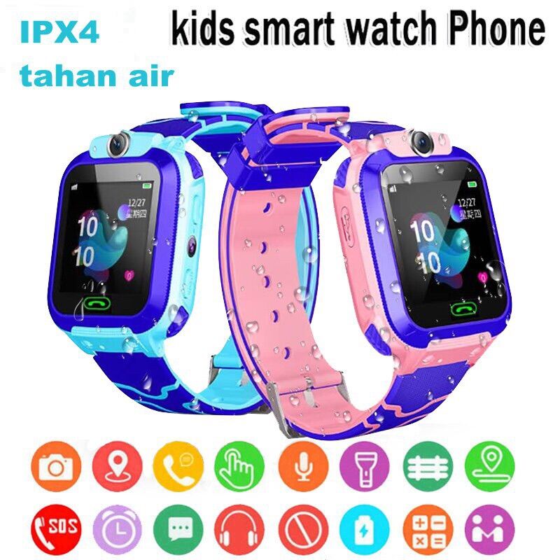 Đồng Hồ Thông Minh Q12 Chông Nước I.P.6.7 Đồng Hồ Thông Minh Có Đinh Vi G.P.S GSM Bộ Theo Dõi Màn Hình Cảm Ứng S.O.S Đồng Hồ Thông Minh Giao Diện Tiếng Việt- Chông Nước I.P.6.7 - Nghe Gọi 2 Chiều, Dành Cho Trẻ Em Hỗ Trợ IOS/Android