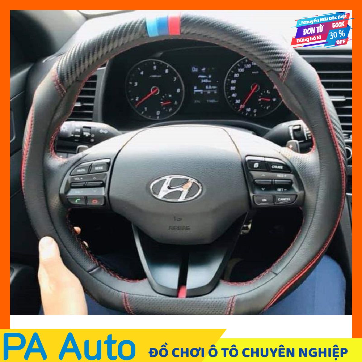 Bọc vô lăng cho xe Elantra sport chính hãng của Circle Coo