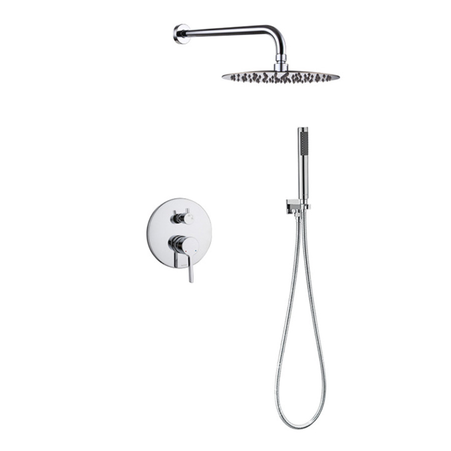 Sen vòi tắm âm tường nhswat009 đồng mạ crome & niken