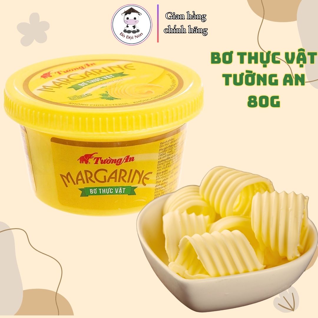 Bơ thực vật tường an margarine 80g