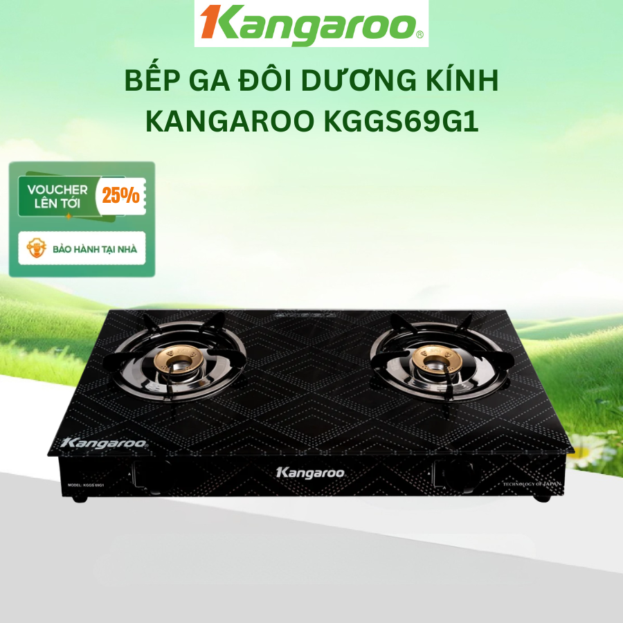 [BH 1 Năm] Bếp ga dương Kangaroo KGGS69G1 - HÀNG CHÍNH HÃNG