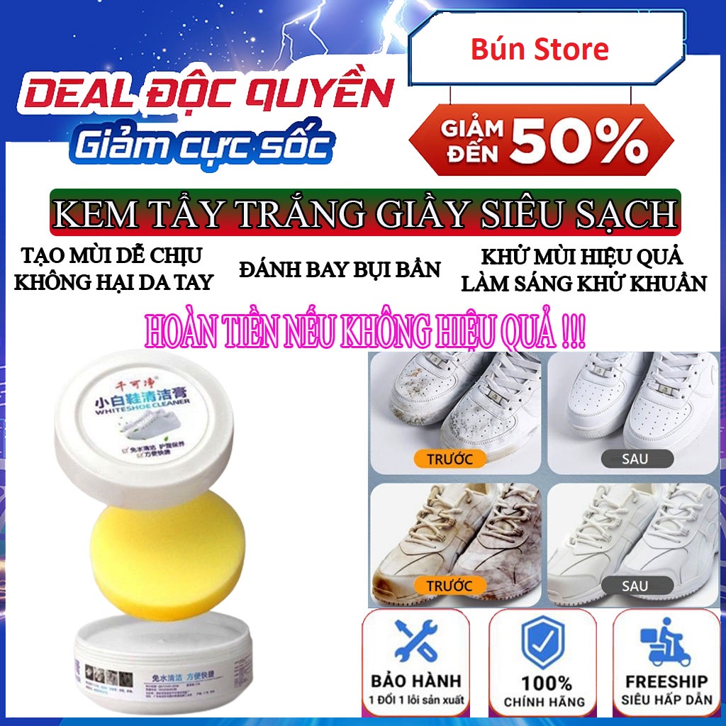 Combo 5 kem tẩy ố giày cao cấp, sáp tẩy trắng giầy dép kèm bông lau tiện lợi, kem vệ sinh đa năng, vệ sinh giầy dép, túi da, lọ tẩy trắng giày, dung dịch vệ sinh giày, kem lau đồ da đa năng, kem lau