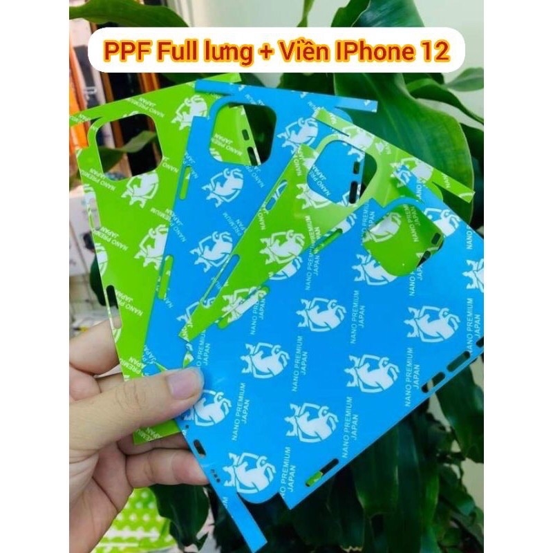 Miếng Dán mặt lưng PPF cho iPhone (Full Mã )