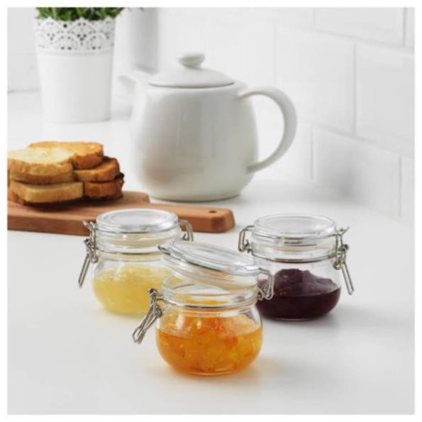 Bộ 3 hũ thuỷ tinh korken ikea
