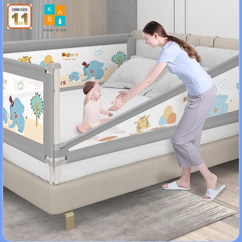 Thanh chắn giường cho bé bản Nâng cấp, dày, cao hơn, tính năng hạ 1 bên, thanh chắn giường cao 103cm (Bảo Hành 12 Tháng)