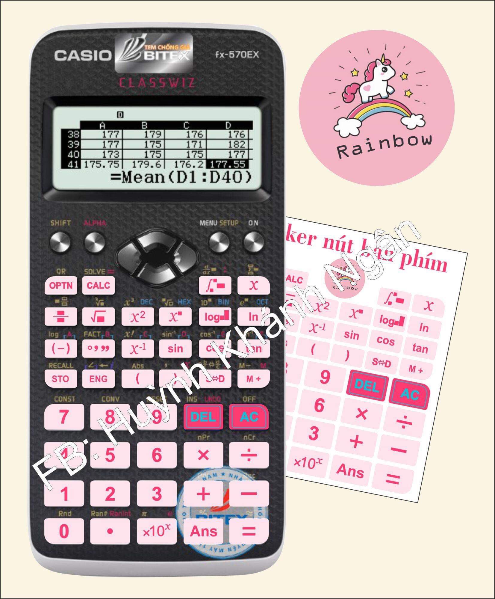Nút dán máy tính fx580