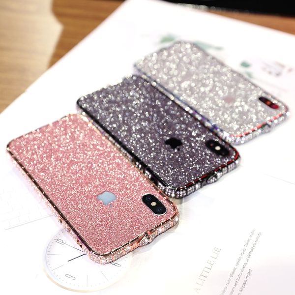 Ốp điện thoại combo ốp viền skin nhũ iphone