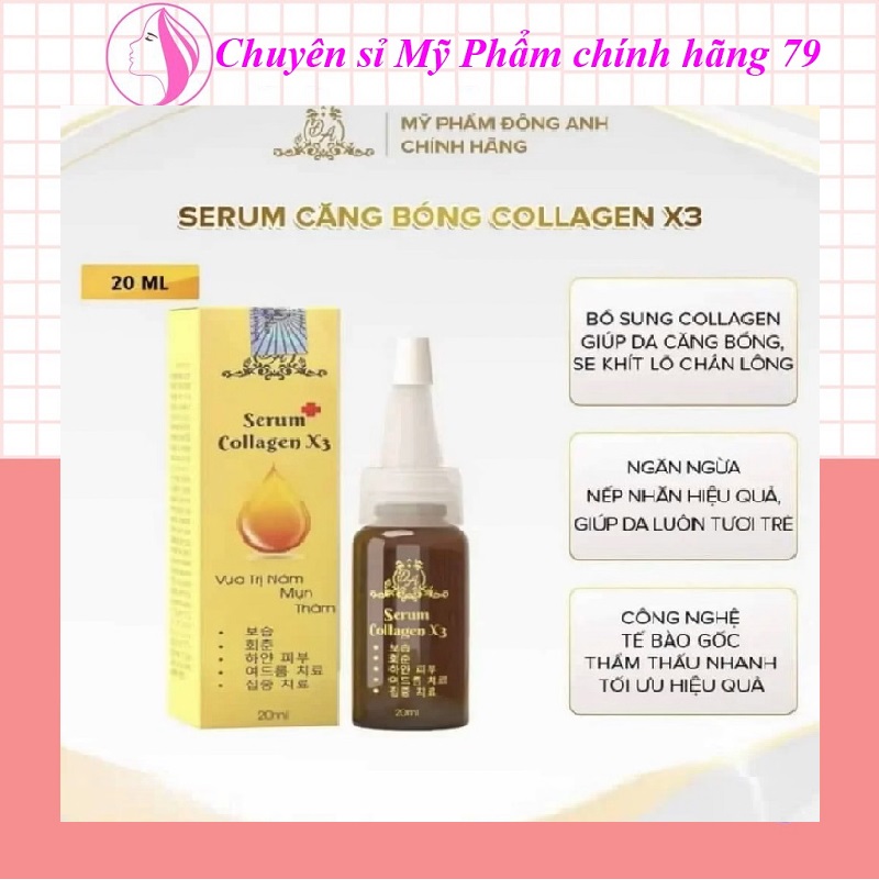 Serum collagen x3, serum dưỡng trắng da