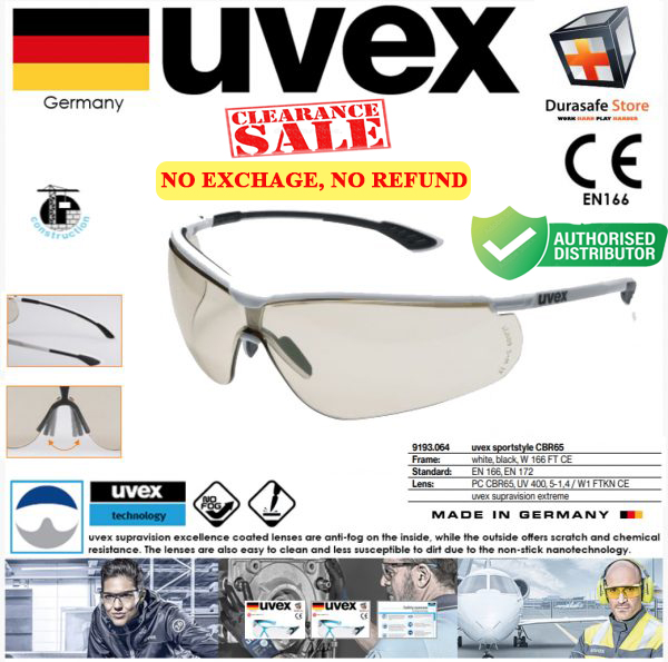Kính uvex 9193064 sportstyle white/black – light brown len