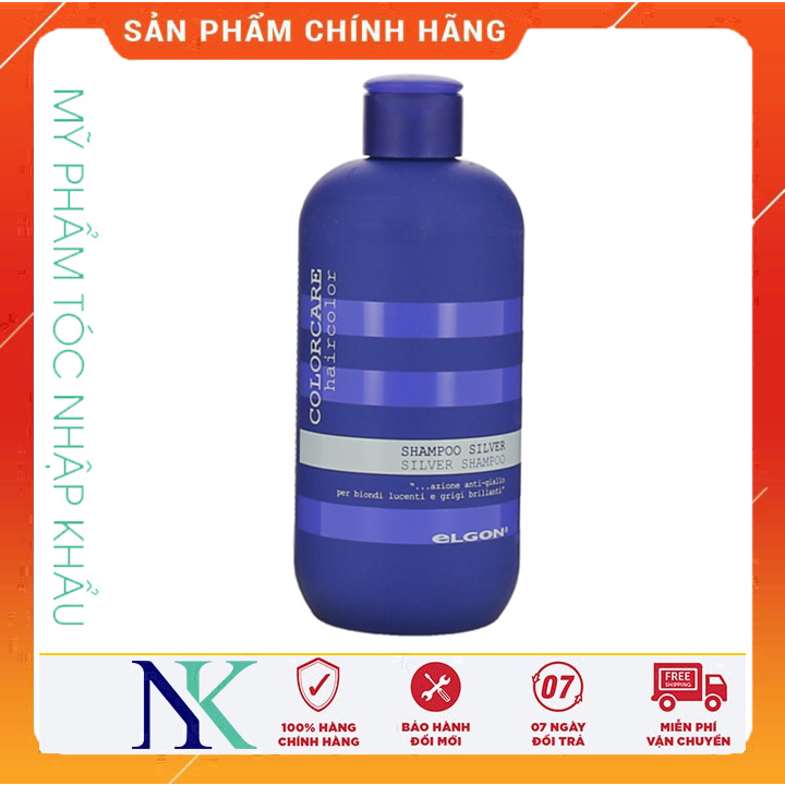 [HCM]Elgon Silver Colorcare - Dầu Gội Chăm Sóc Tóc Tẩy Trắng Bạch Kim 300Ml