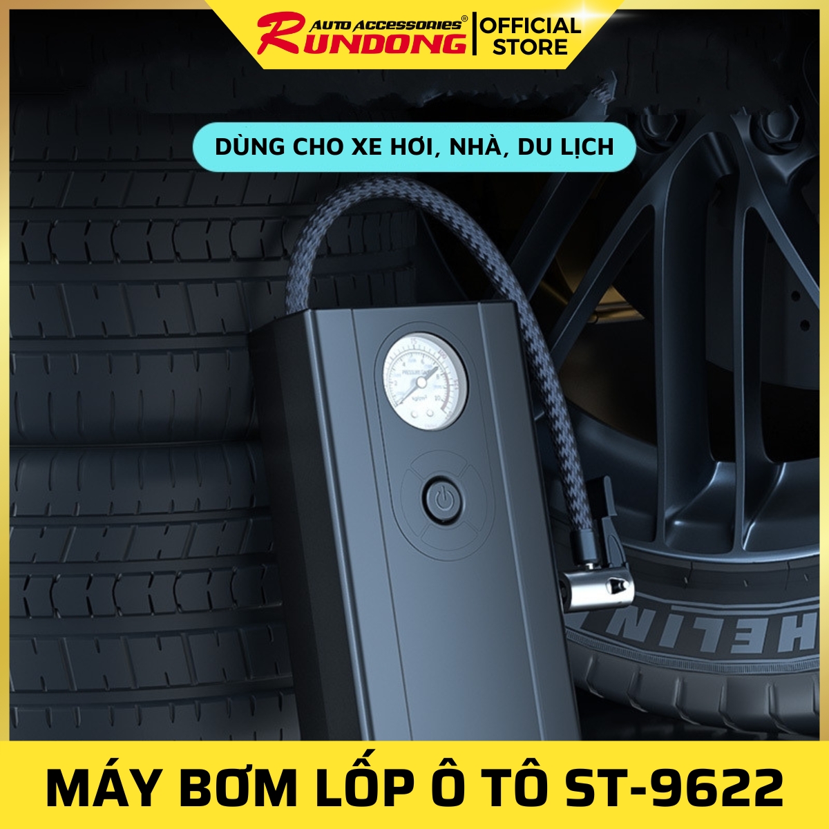 Máy bơm lốp ô tô ST-9622 | Máy bơm hơi lốp ô tô điện 12V di động đa chức năng, máy bơm không khí ô tô, xe hơi, máy bơm hơi ô tô, máy bơm lốp mini