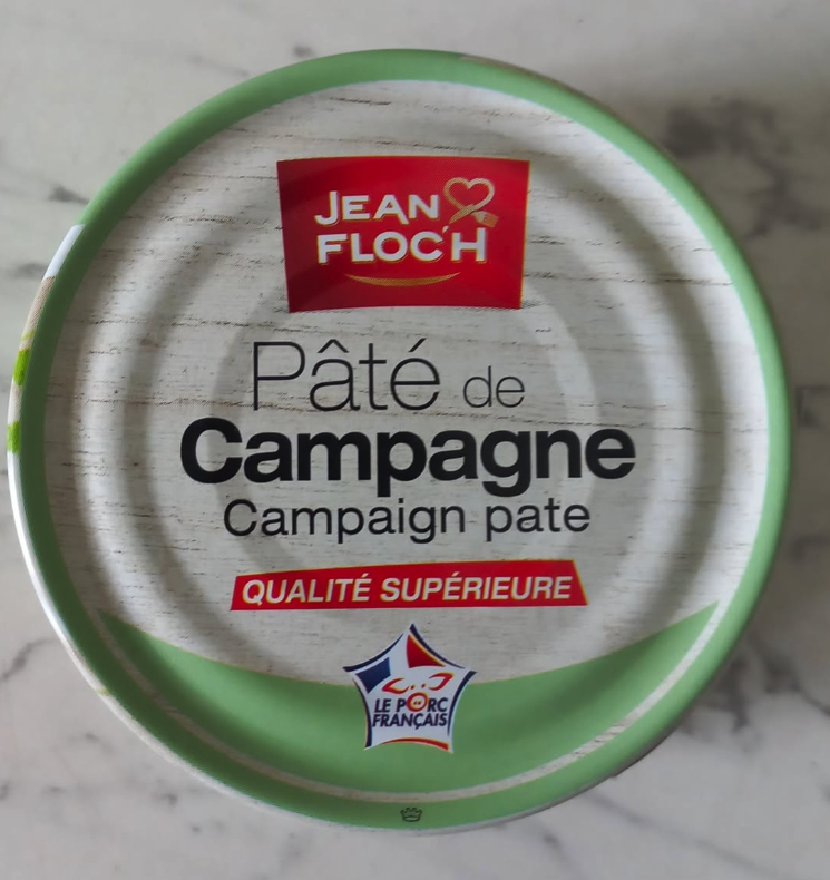 Pate Thịt Heo De Campagne Hiệu Jean Floc'h 78g.Expiry date: 2028