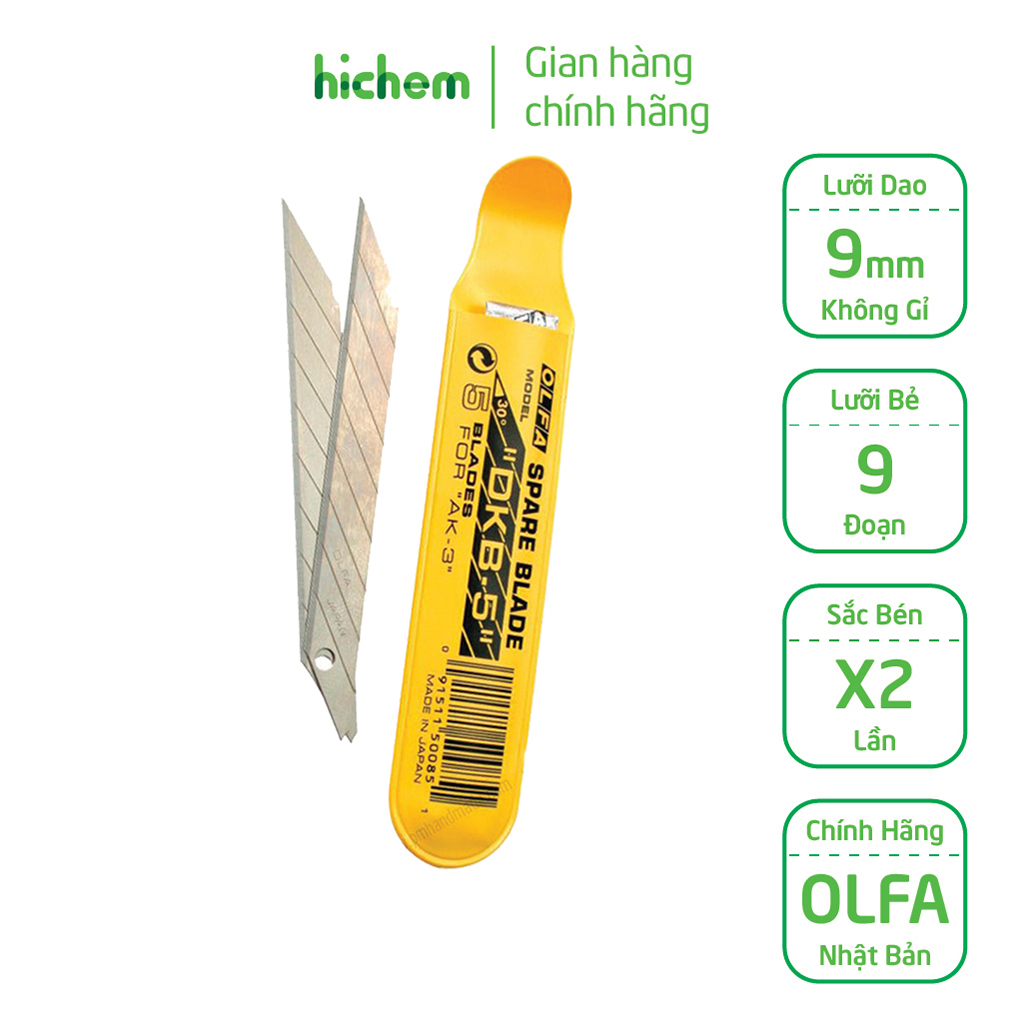Lưỡi Dao DKB-5 Thay Thế Cho Dao DKB Cắt Da, Giấy, Nhựa - KM Keo Epoxy A/B Siêu Dính