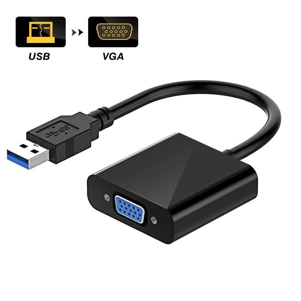 Cáp chuyển đổi USB 3.0 to VGA Full HD 1080 winet dùng chiếu thêm một màn hình thứ 2 cho máy tính và laptop