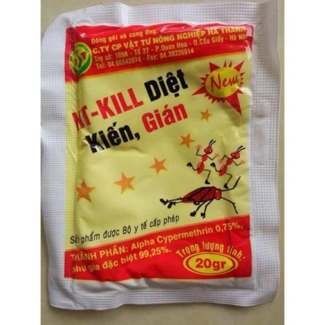 Set 10 gói thuốc diệt kiến gián mối ht - kill gói 20gram