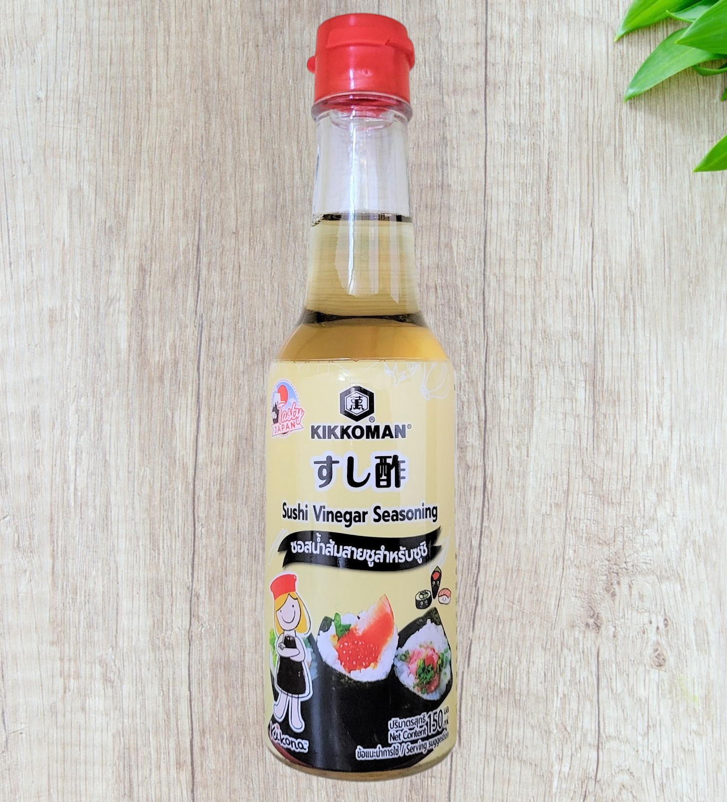 KIKKOMAN [chai vàng nhạt 150ml] SỐT GIẤM SUSHI THÁI LAN Sushi Vinegar Seasoning Tasty Japan