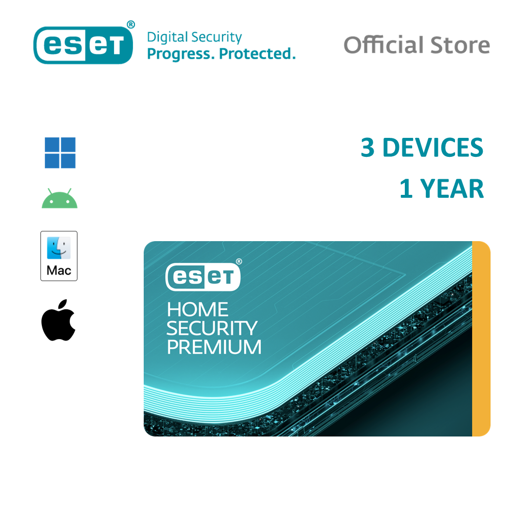 Phần mềm diệt Virus ESET Smart Security Premium / ESET Home Security Premium 3 User 1 Year - Bản quyền 3 Máy/1 Năm - Hàng Chính Hãng