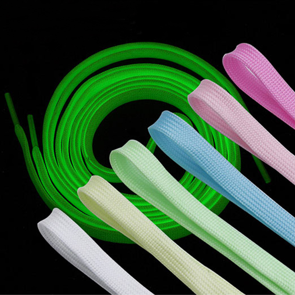Dây giày phát sáng dạ quang dẹp cao cấp mwc m1715 dây giày thể thao sneaker phát sáng dài 1m1 dùng cho giày nam nữ