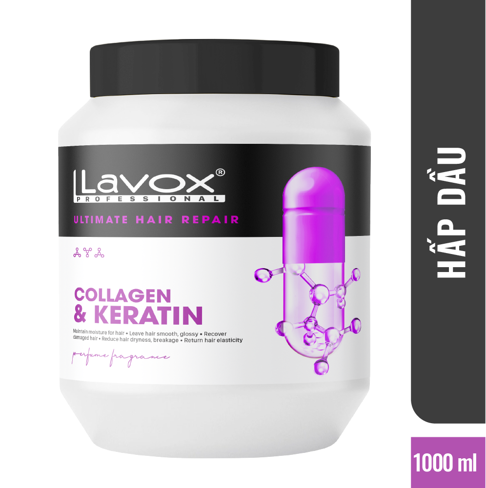Hấp dầu Lavox Collagen Keratin