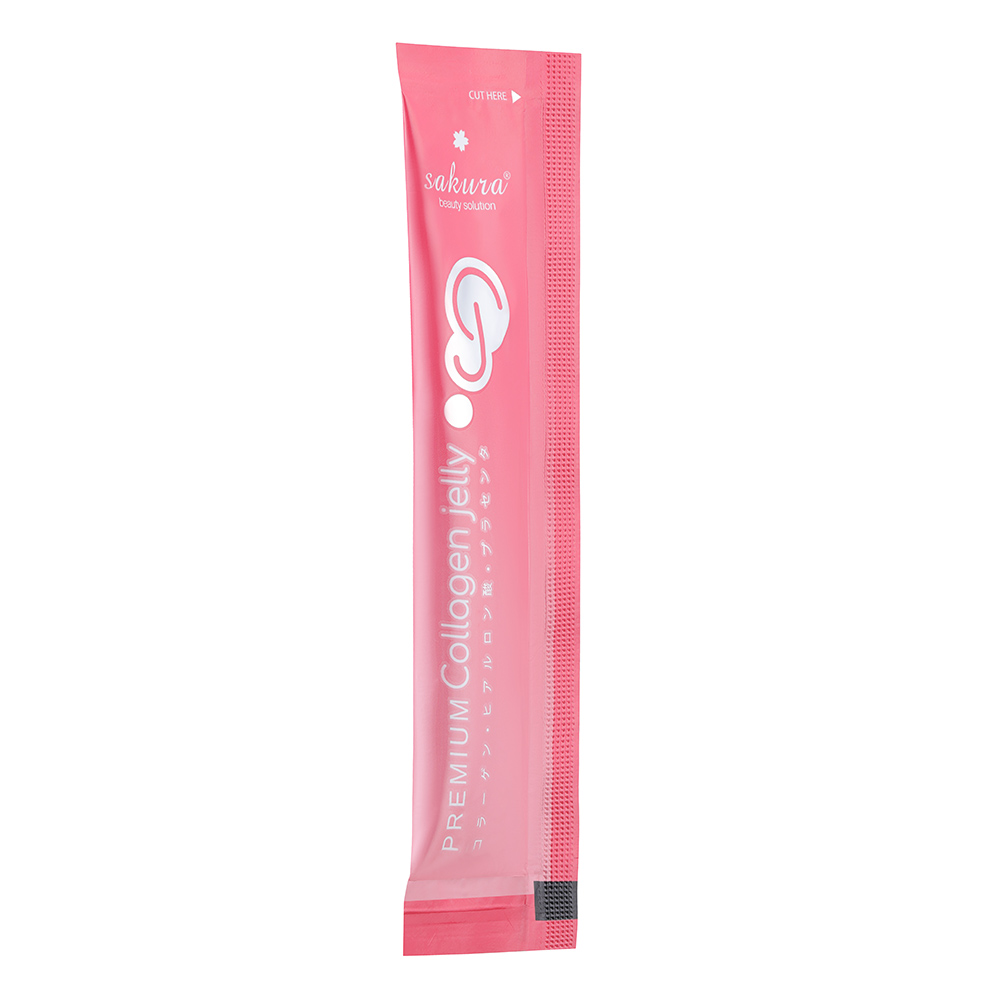 Thạch bổ sung collagen trắng da dưỡng nhan Sakura Jelly Primium - 1000mg collagen, làm trắng da khoẻ da, mịn da