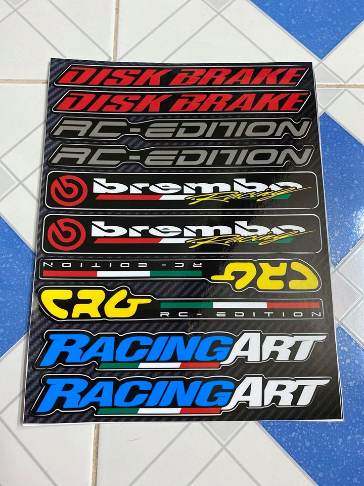 [HCM]TEM LOGO DÁN PHUỘC DÁN GẮP DISK BRAKE RC