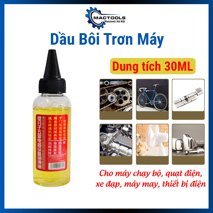Dầu bôi trơn máy móc đa năng 30ml, tra máy chạy bộ, khóa cửa, xe đạp