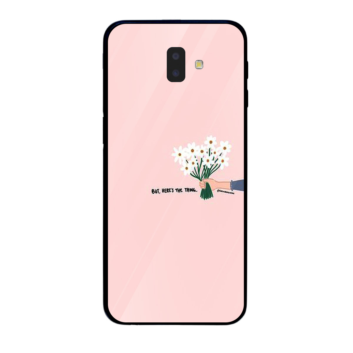 Ốp lưng dành cho điện thoại Samsung Galaxy J6 Plus in họa tiết FLWR0038 -Cánh tay cầm bó hoa