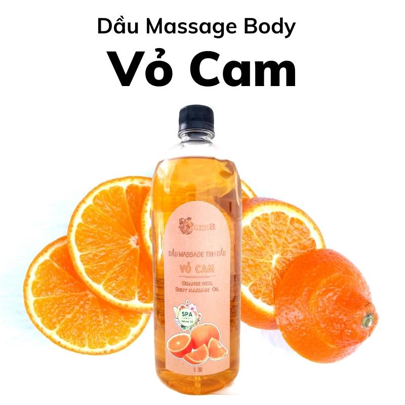 Dầu massage body vỏ cam acena 1000ml thư giãn hương thơm dịu nhẹ chuẩn spa