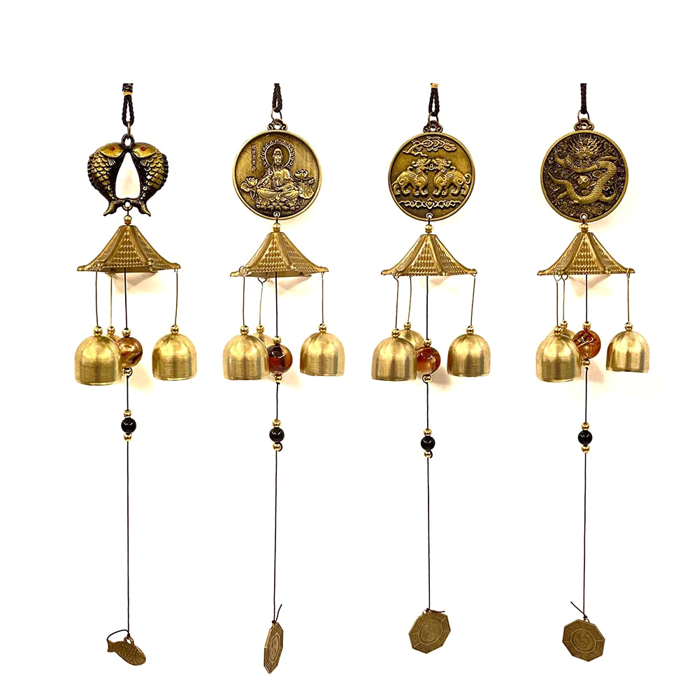 Chuông gió phong thủy ống đồng trang trí nhà cửa
