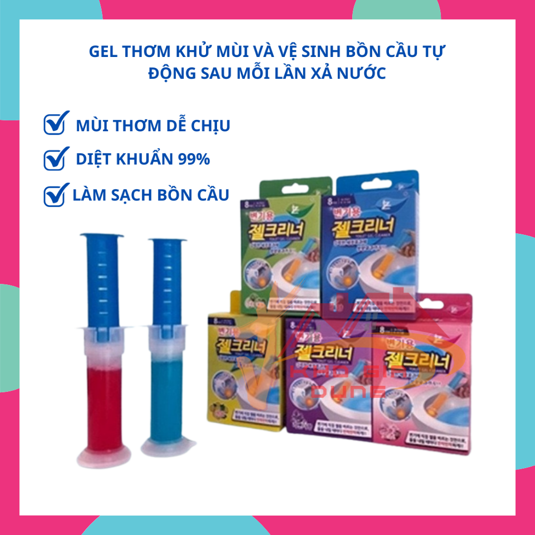 Gel Thơm Khử Trùng, Khử Mùi, Diệt Khuẩn Bồn Cầu Thông Minh Nhập Khẩu Hàn Quốc - K49