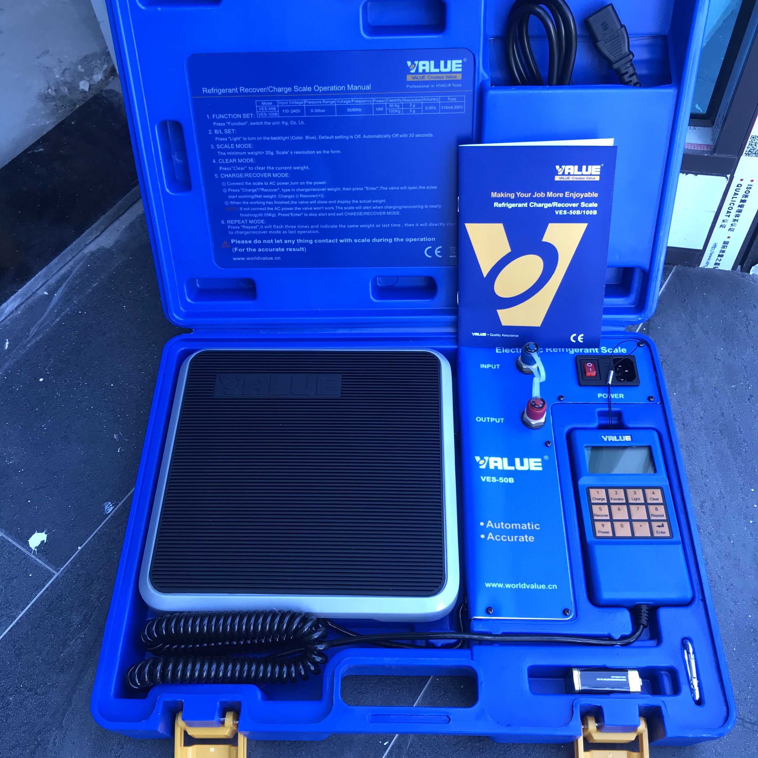 Bàn Cân Nạp Gas Tự Động VALUE Model VES- 50B