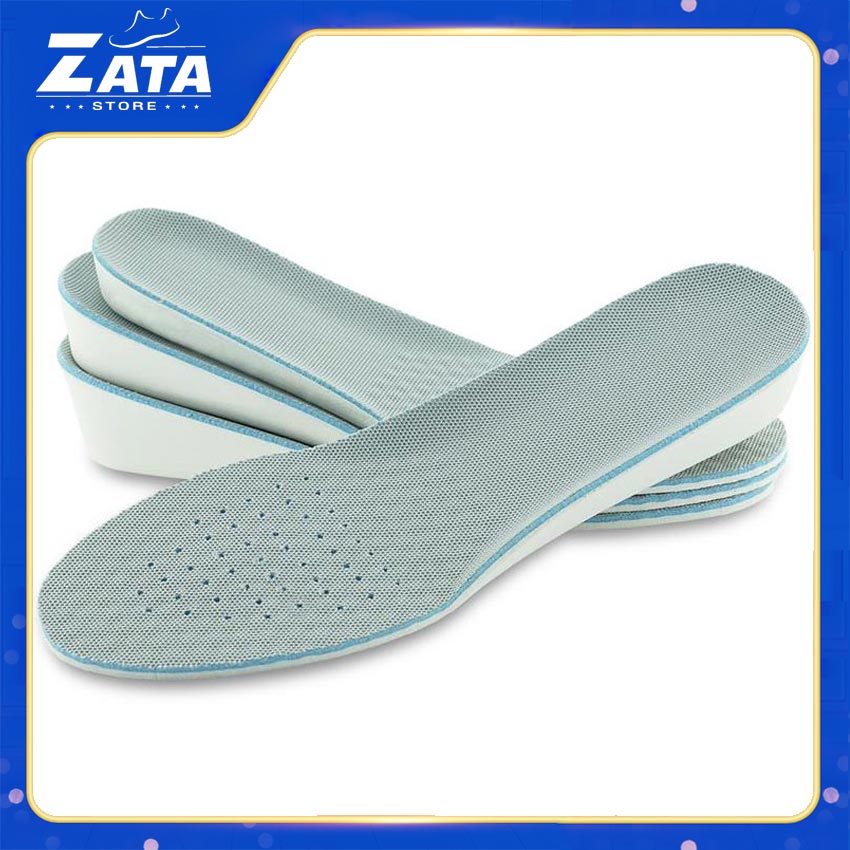 01 cặp Lót giày nam nữ, lót giày sneaker cổ thấp, lót giày cổ cao, lót giày tăng chiều cao 1.5cm-2.5cm-3.5cm thoáng khí, khử mùi hiệu quả ZATA - ZTX02