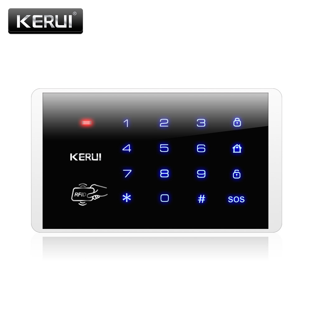 Kerui Bàn phím cảm ứng RFID không dây K16 433Mhz cho G18 W18 W18 W20 K52 PSTN GSM Wifi Home. Hệ thống báo động an ninh