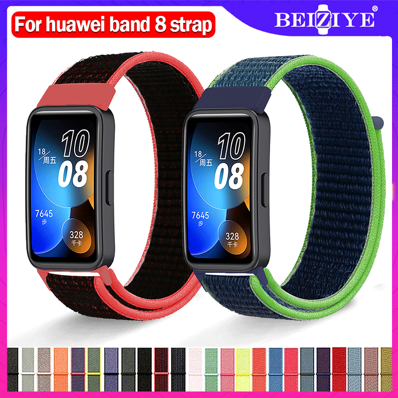 Dây đeo vòng nylon cho Huawei Band 8 Dây đeo đồng hồ thay thế Vòng đeo tay